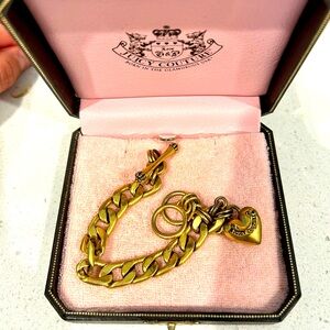 Juicy Couture gold chain bracelet